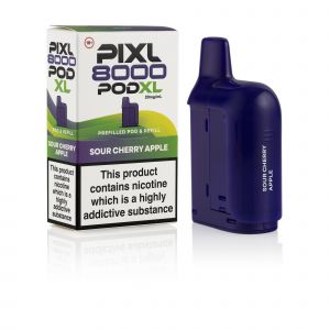 Pixl 8000 Sour Cherry Apple pod and box